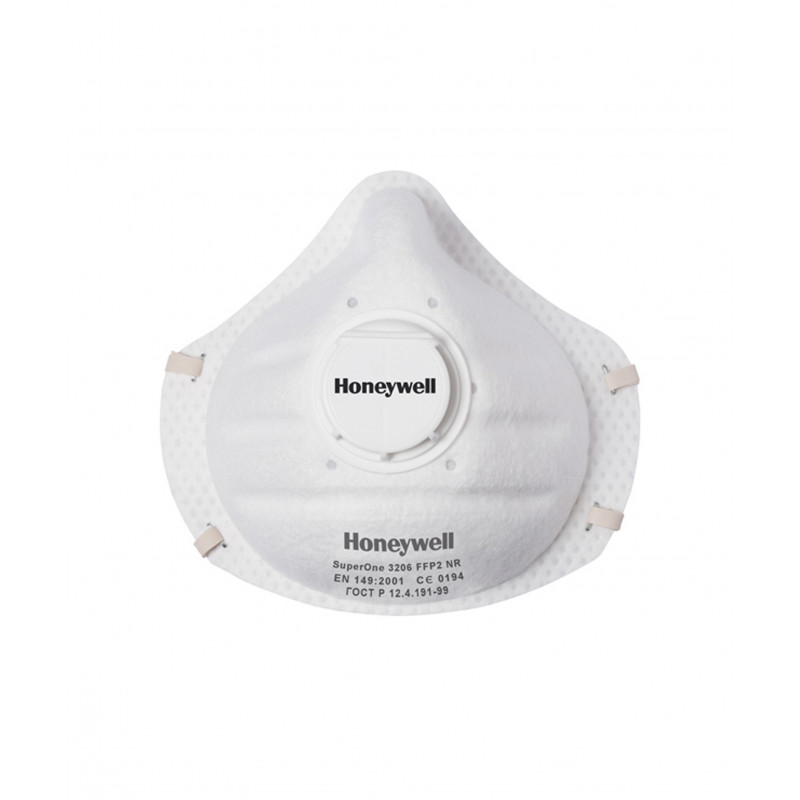 Masque à usage unique P2 avec soupape d’expiration (1013206) Honeywell SuperOne 3206