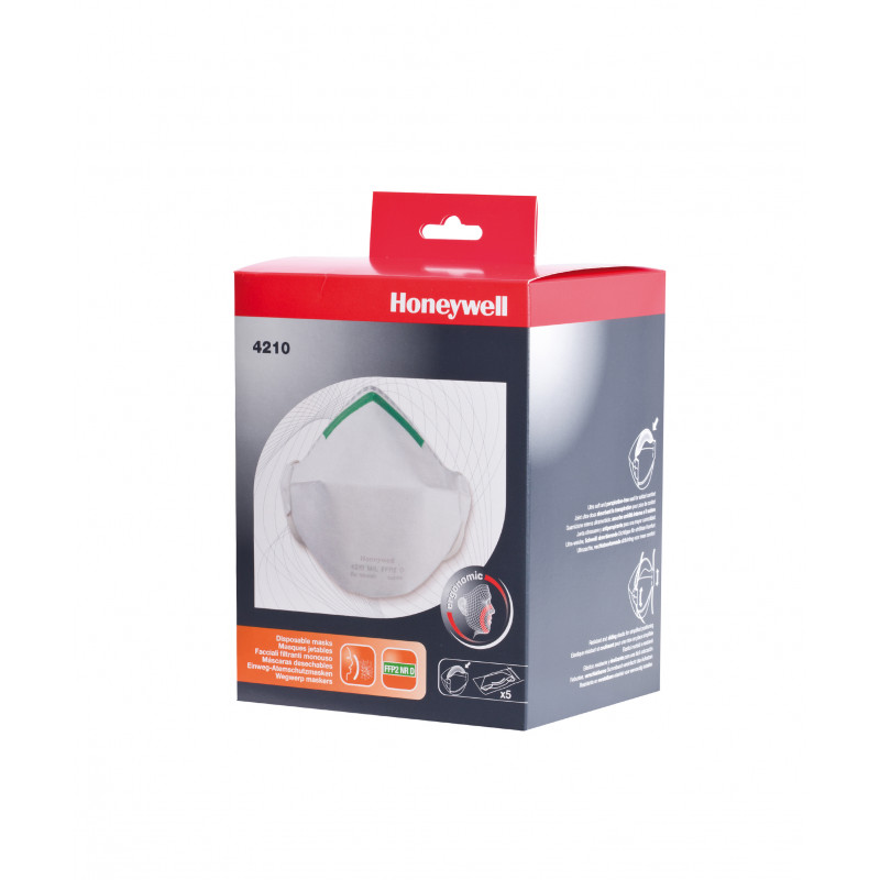 Vêtement de travail Masque à usage unique P2 - blister (PSS 1028131) Honeywell Premium 4210 PSS personnalisable
