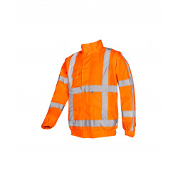 Vêtement de travail Blouson haute visibilité avec manches détachables Diezel (351A) personnalisable