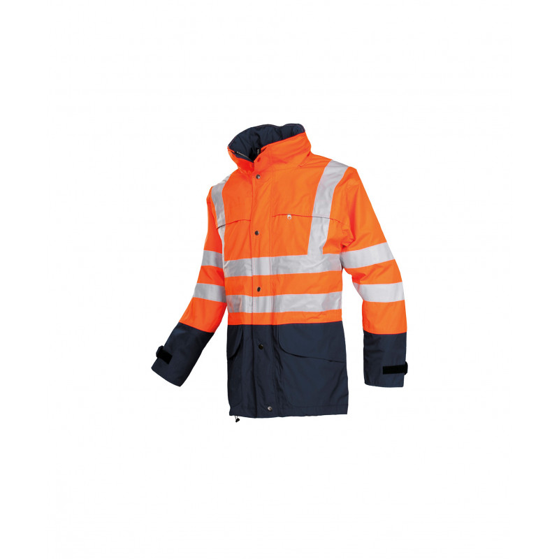 Vêtement de travail Veste de pluie haute visibilité Brighton (132Z) personnalisable