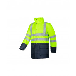 Vêtement de travail Veste de pluie haute visibilité Belvill (798Z) personnalisable