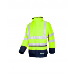 Vêtement de travail Blouson étanche haute visibilité, ignifugé et antistatique Waddington (9495) personnalisable