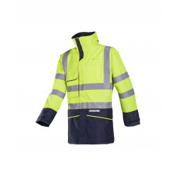 Vêtement de travail Parka étanche haute visibilité, ignifugé et antistatique Hedland (7223) personnalisable