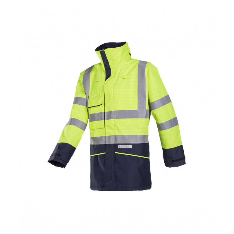 Vêtement de travail Parka étanche haute visibilité, ignifugé et antistatique Hedland (7223) personnalisable