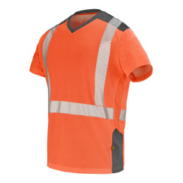 Vêtement de travail T-SHIRT MANCHES COURTES FLUO SAFE XP GHARBI personnalisable