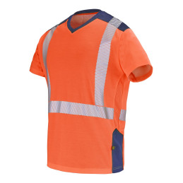 Vêtement de travail T-SHIRT MANCHES COURTES FLUO SAFE XP GHARBI personnalisable