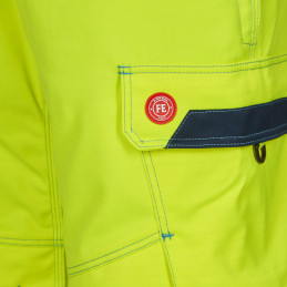 Vêtement de travail Cotte à bretelles Multinorm Inherent Safety+ EN ISO 20471 personnalisable