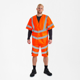 Vêtement de travail Gilet à manches courtes Safety personnalisable