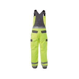 Vêtement de travail Cotte à bretelles multinormes haute visibilité avec poches genoux DASSY® Colombia personnalisable