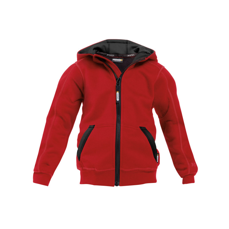 Vêtement de travail Sweat-shirt à capuche zippé DASSY® Watson Enfants personnalisable