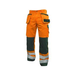 Vêtement de travail Pantalon haute visibilité multipoches avec poches genoux DASSY® Glasgow personnalisable