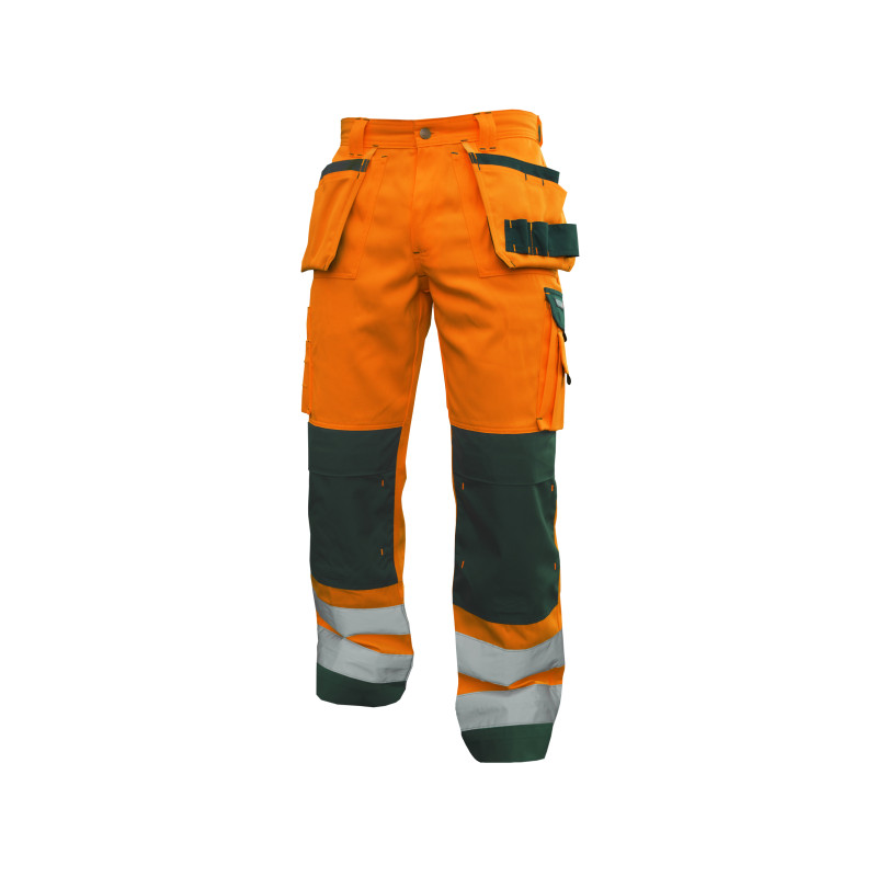 Vêtement de travail Pantalon haute visibilité multipoches avec poches genoux DASSY® Glasgow personnalisable