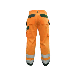 Vêtement de travail Pantalon haute visibilité multipoches avec poches genoux DASSY® Glasgow personnalisable
