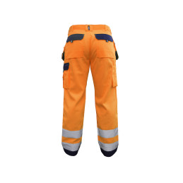 Vêtement de travail Pantalon haute visibilité multipoches avec poches genoux DASSY® Glasgow personnalisable
