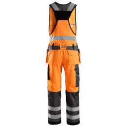 Vêtement de travail Salopette haute visibilité avec poches holster, Classe 2 personnalisable