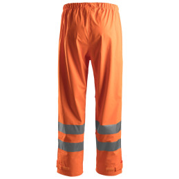 Vêtement de travail Pantalon de pluie PU haute visibilité, Classe 2 personnalisable