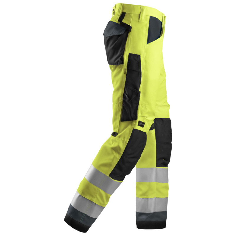 Vêtement de travail AllroundWork, Pantalon+ haute visibilité, Classe 2 personnalisable
