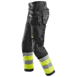 Vêtement de travail FlexiWork, Pantalon+ avec poches holster, haute visibilité, Classe 1 personnalisable