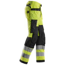 Vêtement de travail FlexiWork, Pantalon haute visibilité avec poches holster, Classe 2 personnalisable
