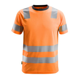 Vêtement de travail AllroundWork, T-shirt haute visibilité, Classe 2 personnalisable