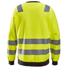 Vêtement de travail AllroundWork, Sweat-shirt haute visibilité, Classe 2/3 personnalisable
