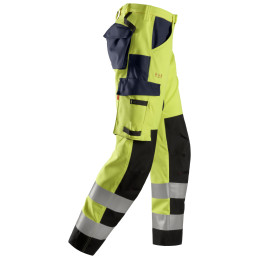 Vêtement de travail ProtecWork, Pantalon avec renforts sur les tibias, haute visibilité, Classe 2 personnalisable