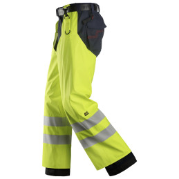 Vêtement de travail ProtecWork, Chaps de pluie en PU, classe 2, haute visibilité personnalisable