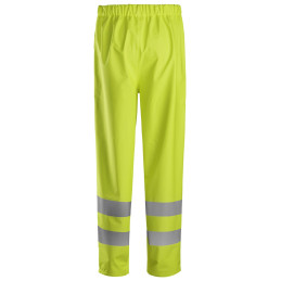Vêtement de travail ProtecWork, pantalon de pluie en PU, classe 2, haute visibilité personnalisable