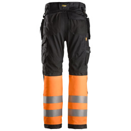 Vêtement de travail AllroundWork, Pantalon+ avec poches holster, haute visibilité, Classe 1 personnalisable
