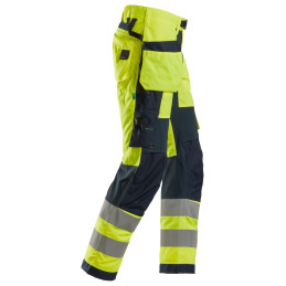 Vêtement de travail FlexiWork, Pantalon haute visibilité avec poches holster, Classe 2 personnalisable