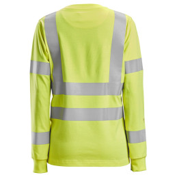 Vêtement de travail ProtecWork, T-shirt à manches longues pour femme, haute-visibilité, Classe 3/2 personnalisable