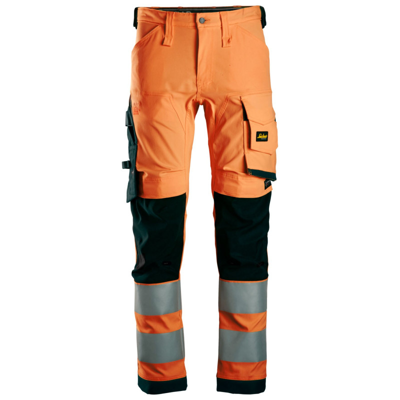 Vêtement de travail Pantalon en tissu extensible haute visibilité, Classe 2 personnalisable