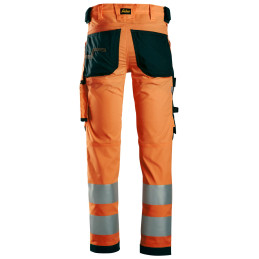 Vêtement de travail Pantalon en tissu extensible haute visibilité, Classe 2 personnalisable