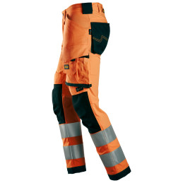 Vêtement de travail Pantalon en tissu extensible haute visibilité, Classe 2 personnalisable