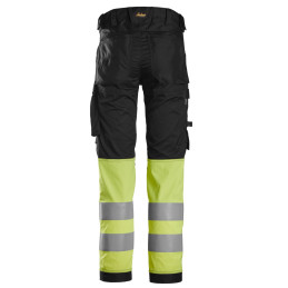 Vêtement de travail Pantalon en tissu extensible haute visibilité, Classe 1 personnalisable