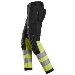 Vêtement de travail Pantalon en tissu extensible haute visibilité, Classe 1 personnalisable