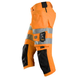 Vêtement de travail Pantacourt en tissu extensible avec poches holster haute visibilité, Classe 1/2 personnalisable
