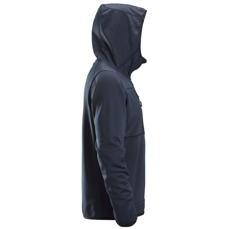 Vêtement de travail AllroundWork, Sweat-shirt à capuche en polaire avec fermeture à glissière pleine longueur personnalisable