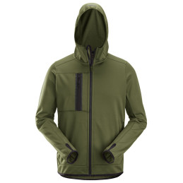 Vêtement de travail AllroundWork, Sweat-shirt à capuche en polaire avec fermeture à glissière pleine longueur personnalisable