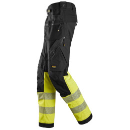 Vêtement de travail Pantalon de travail en tissu extensible avec poches holster haute visibilité, Classe 1 personnalisable