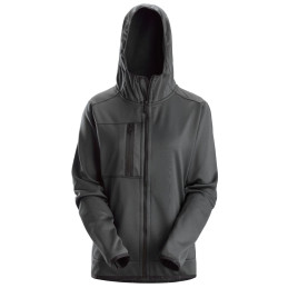 Vêtement de travail AllroundWork, Sweat à capuche avec fermeture à glissière pleine longueur pour femme personnalisable