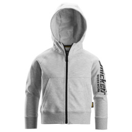 Vêtement de travail Sweat-shirt à capuche Junior avec logo et fermeture à glissière pleine longueur personnalisable