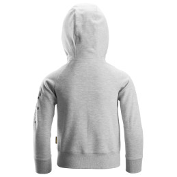Vêtement de travail Sweat-shirt à capuche Junior avec logo et fermeture à glissière pleine longueur personnalisable