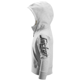 Vêtement de travail Sweat-shirt à capuche Junior avec logo et fermeture à glissière pleine longueur personnalisable