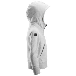 Vêtement de travail Sweat-shirt à capuche Junior avec logo et fermeture à glissière pleine longueur personnalisable