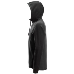 Vêtement de travail Sweat-shirt à capuche bicolore demi-zippé personnalisable