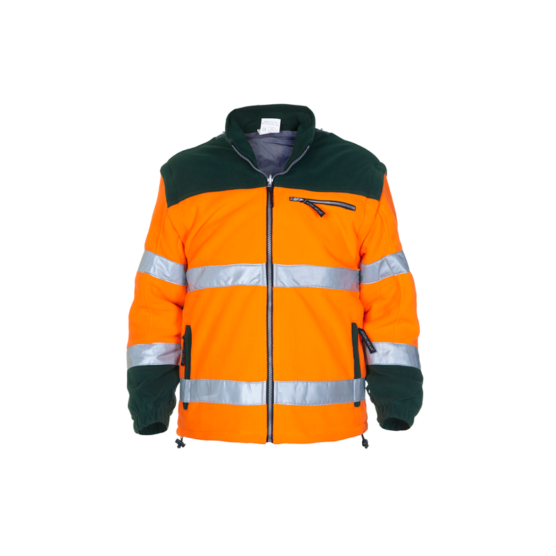 Vêtement de travail Veste polaire haute visibilité personnalisable