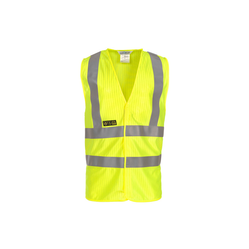 Vêtement de travail Gilet haute visibilité ignifugé et antistatique personnalisable