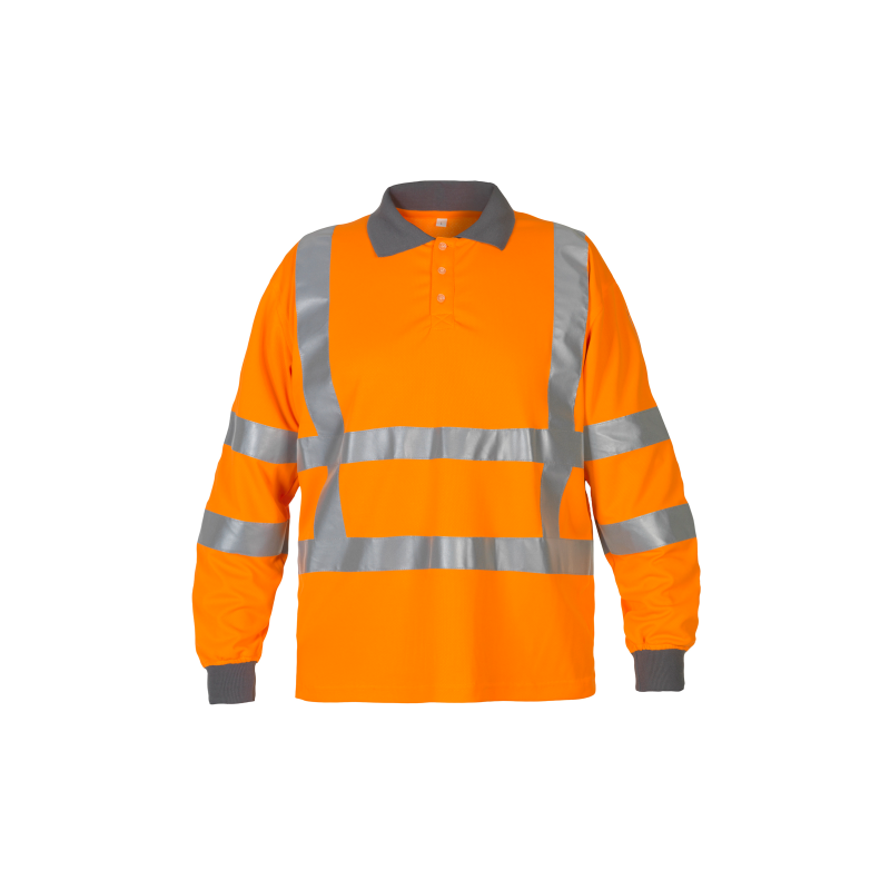 Vêtement de travail Polo de signalisation avec manches longues personnalisable