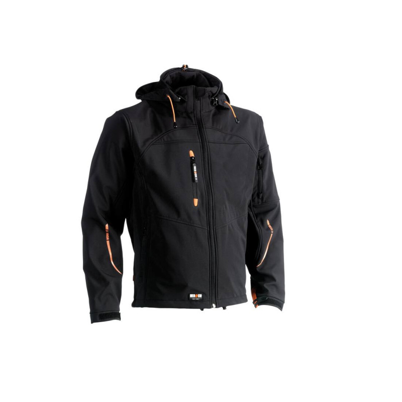 Vêtement de travail Veste Softshell à capuche Poseidon personnalisable